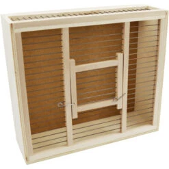 Cage De Transport En Bois 35x31x11cm -Oiseau Produits cage de transport en bois 35x31x11 2