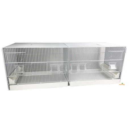 Cage Domus-Molinari 120x40cm Laquée En Blanc Avec Parois Amovibles 1 Cage Domus-Molinari 120x40cm Laquée En Blanc Avec Parois Amovibles
