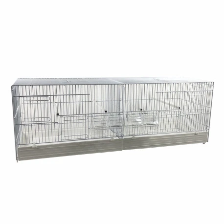 Cage Domus-Molinari 90x29 Cm Laquée En Blanc 1 Cage Domus-Molinari 90x29 Cm Laquée En Blanc