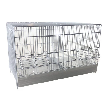 Cage Domus-Molinari 55cm Laquée En Blanc 1 Cage Domus-Molinari 55cm Laquée En Blanc