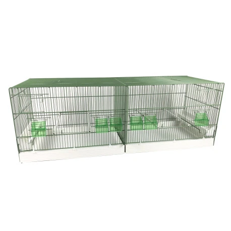 Cage Domus-Molinari De 120x40cm Laquée En Vert 1 Cage Domus-Molinari De 120x40cm Laquée En Vert
