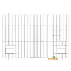 FAUNA Devanture Chromée Avec Clapets Et 3 Portes - 60x40 Cm - Ost