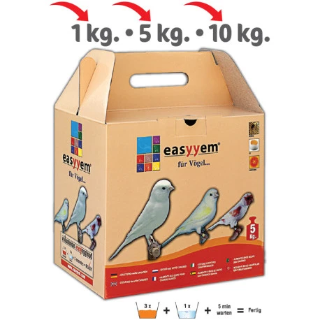 Pâtée Blanche Aux œufs Pour Oiseaux à Fond Blanc 5Kg - Easyyem 1 Pâtée Blanche Aux œufs Pour Oiseaux à Fond Blanc 5Kg - Easyyem