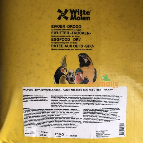 Pâtée Sèche Witte Molen 20kg 1 Pâtée Sèche Witte Molen 20kg
